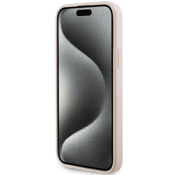Karl Lagerfeld Quilted K Pattern case for iPhone 15 Plus / 14 Plus - pink