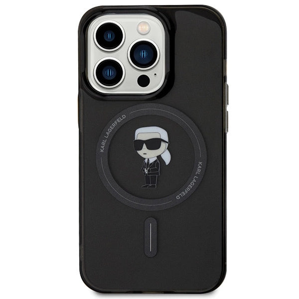 Karl Lagerfeld KLHMP14LHFCKNOK iPhone 14 Pro 6.1" black/black hardcase IML Ikonik MagSafe