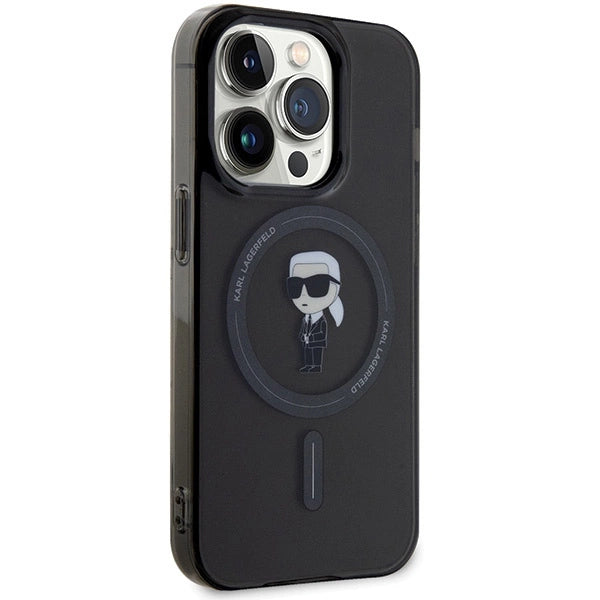 Karl Lagerfeld KLHMP14LHFCKNOK iPhone 14 Pro 6.1" black/black hardcase IML Ikonik MagSafe
