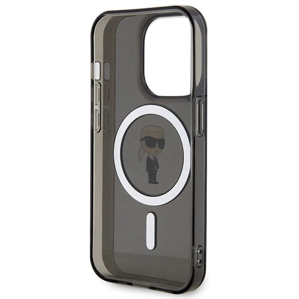 Karl Lagerfeld KLHMP14LHFCKNOK iPhone 14 Pro 6.1" black/black hardcase IML Ikonik MagSafe