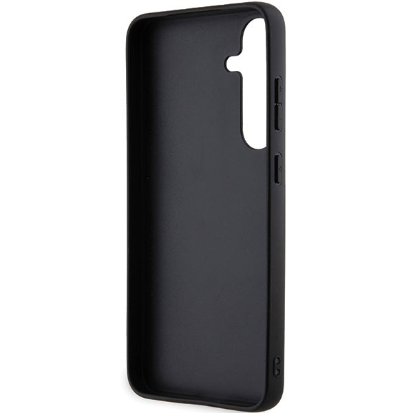Karl Lagerfeld Gripstand Saffiano Karl&amp;Choupette Pins case for Samsung Galaxy S24+ - black
