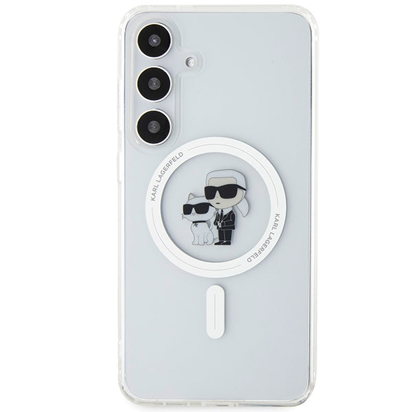 Karl Lagerfeld IML Karl&amp;Choupette MagSafe case for Samsung Galaxy S24 - transparent