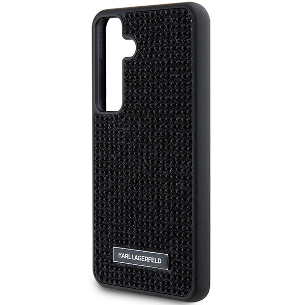 Karl Lagerfeld Rhinestone Metal Logo case for Samsung Galaxy S24+ - black