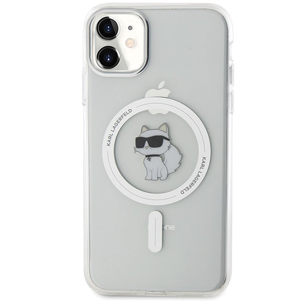 Karl Lagerfeld IML Choupette MagSafe case for iPhone 11 / Xr - transparent