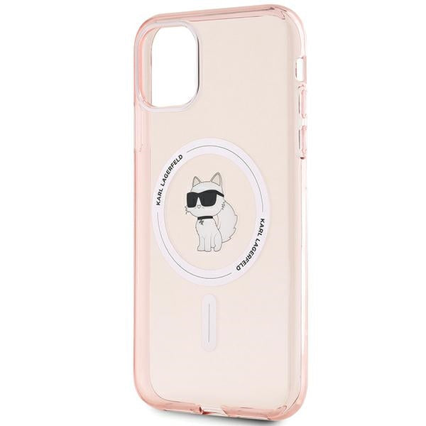 Karl Lagerfeld IML Choupette MagSafe case for iPhone 11 / Xr - pink
