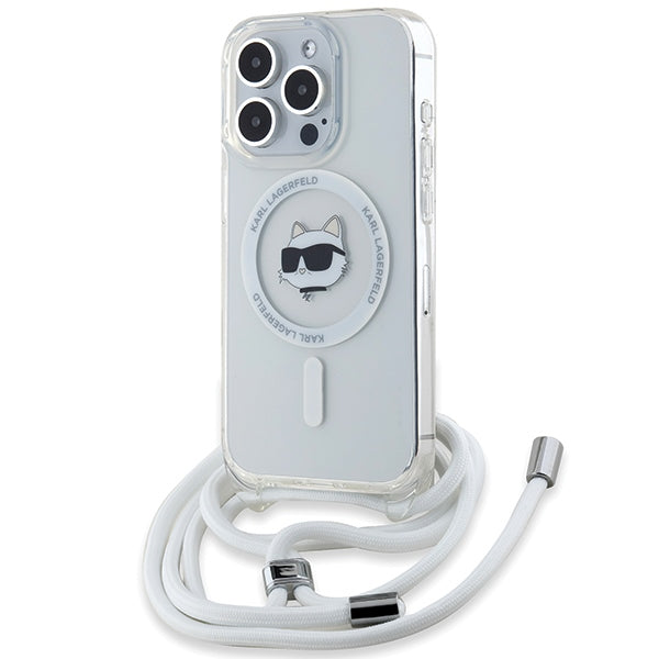 Karl Lagerfeld IML Choupette Head &amp; Cord MagSafe case for iPhone 13 Pro Max - transparent