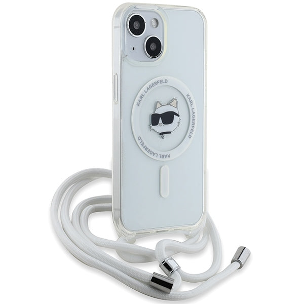 Karl Lagerfeld IML Choupette Head&amp;Cord MagSafe case for iPhone 15 / 14 / 13 - transparent