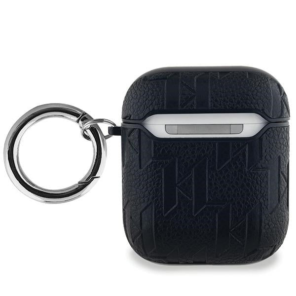 Karl Lagerfeld Monogram Choupette Head case for AirPods 1 / 2 - black