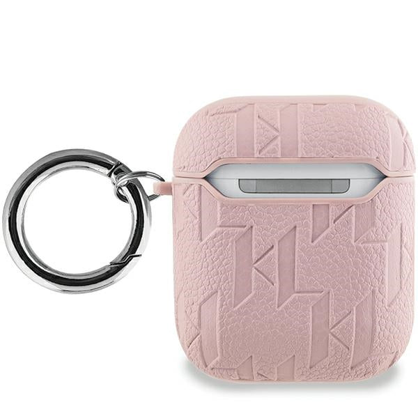 Karl Lagerfeld Monogram Choupette Head case for AirPods 1 / 2 - pink