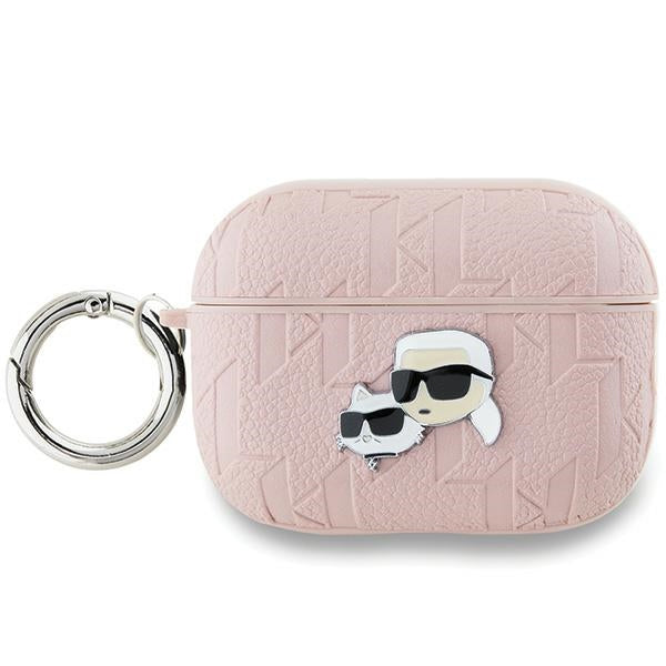 Karl Lagerfeld Monogram Karl &amp; Choupette Head case for AirPods Pro 2 - pink