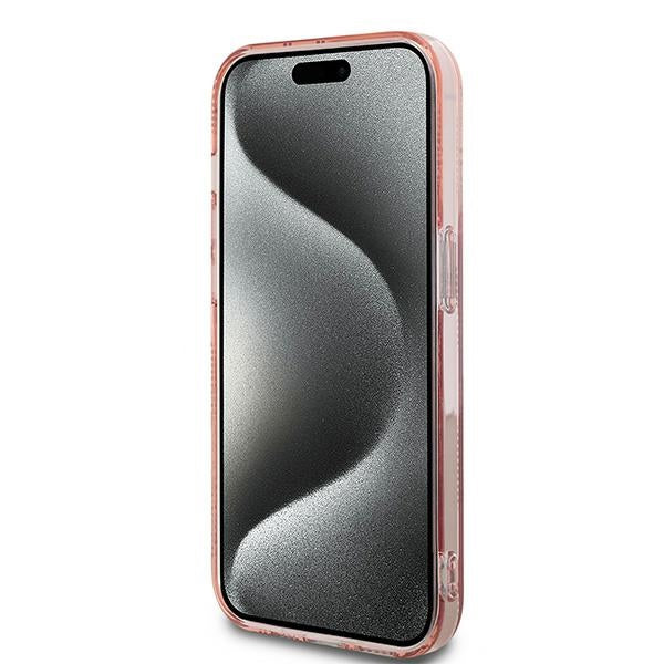 Karl Lagerfeld IML Choupette Head &amp; Monogram case for iPhone 14 Pro Max - pink