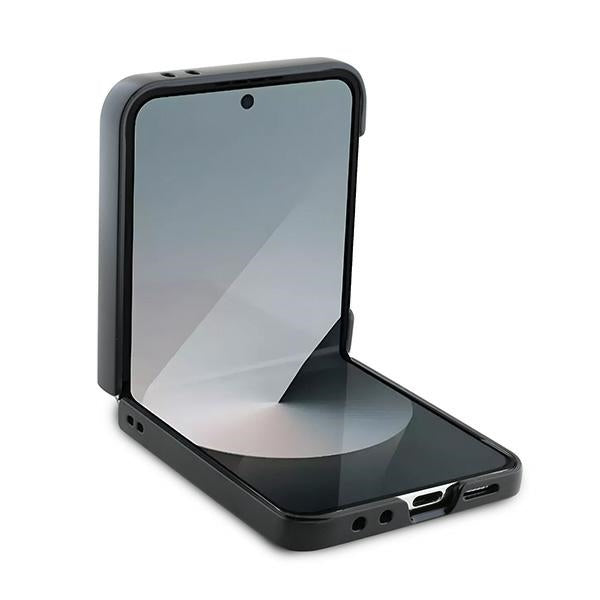 Karl Lagerfeld Saffiano Monogram Case for Samsung Galaxy Z Flip 6 - Black