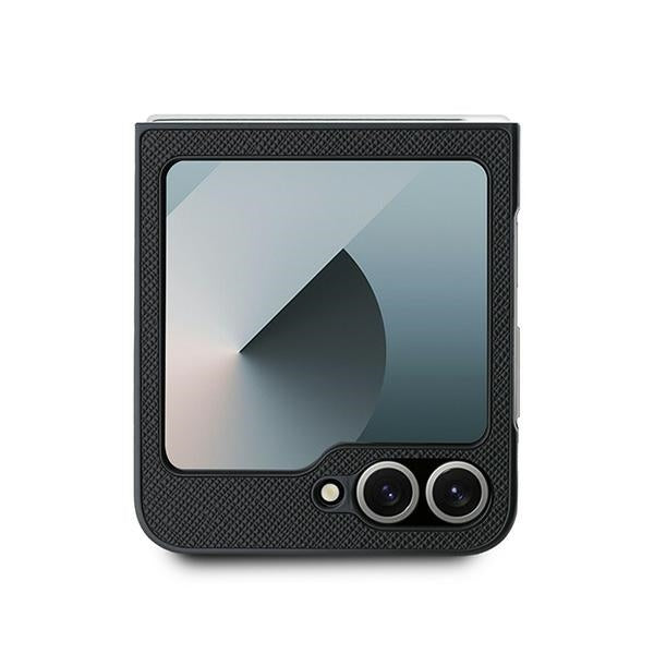 Karl Lagerfeld Saffiano Metal Pin Case for Samsung Galaxy Z Flip 6 - Black