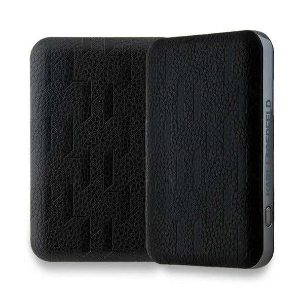 Karl Lagerfeld Powerbank inductive KLPB5FPGKSKIHK 16W 5000mAh black/black Karl Head Pin MagSafe