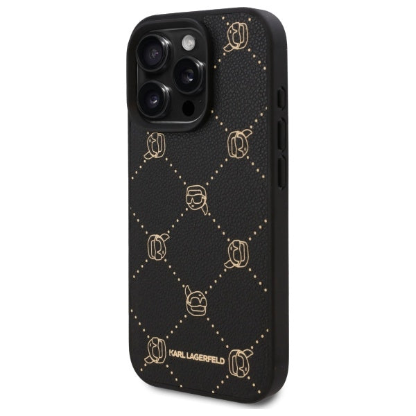Karl Lagerfeld Magsafe Karl Head Case for iPhone 16 Pro Max - Black