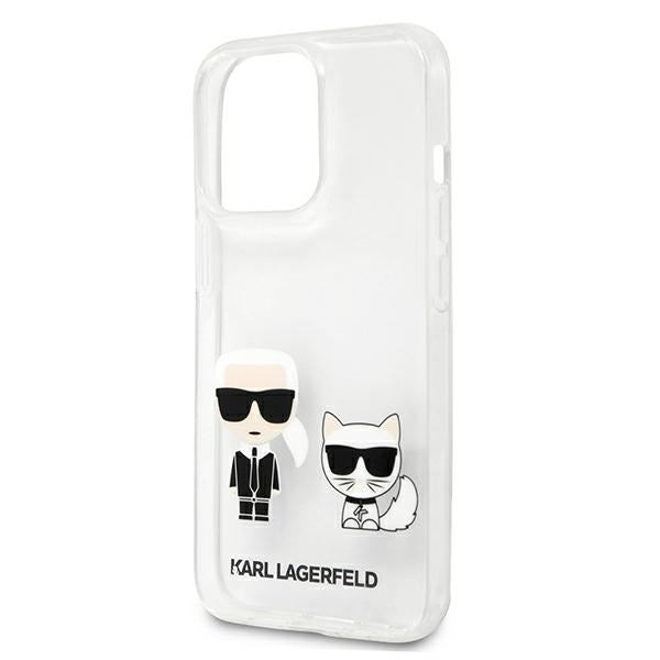 Karl Lagerfeld Karl &amp; Choupette Case for iPhone 13 Pro Max 6.7" - Transparent
