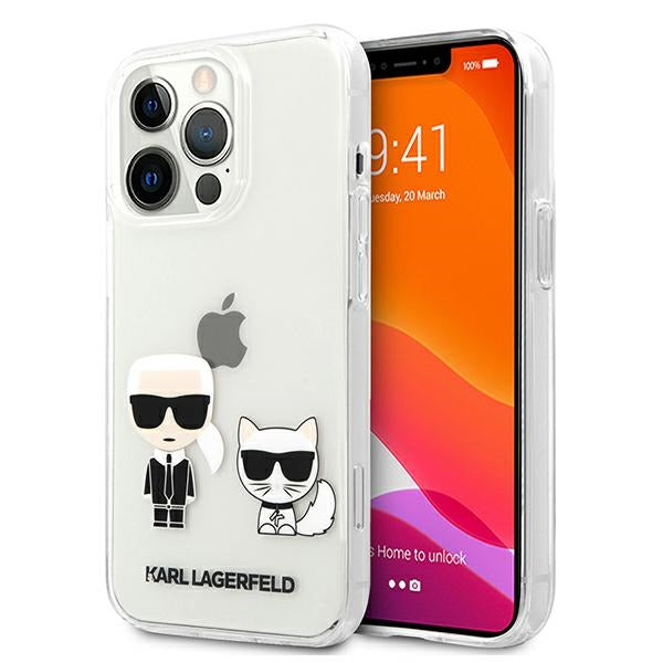 Karl Lagerfeld Karl & Choupette Case for iPhone 13 Pro Max 6.7" - Transparent