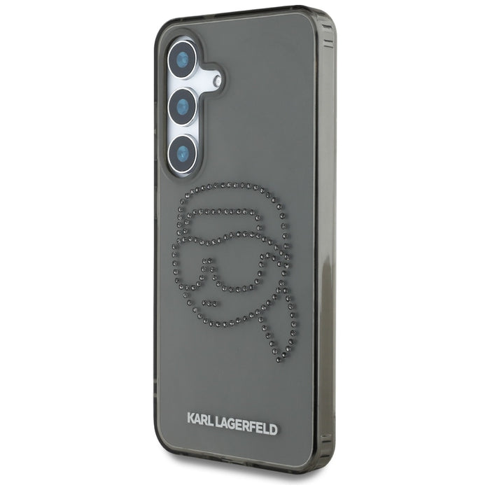 Case Karl Lagerfeld Rhinestones Karl Head Logo Samsung Galaxy S25 black