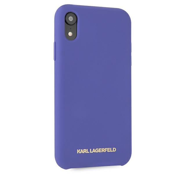 Karl Lagerfeld Silicone iPhone Xr Case - Purple