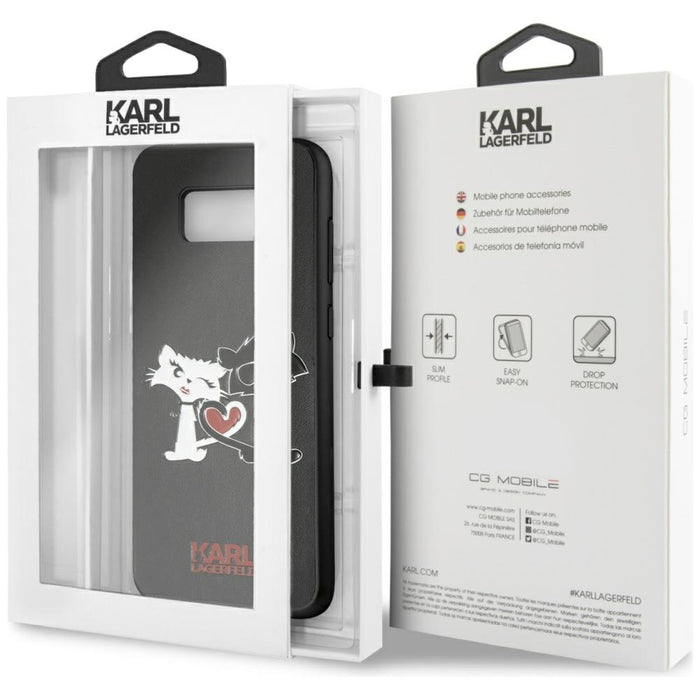 Karl Lagerfeld Choupette In Love Case for Samsung Galaxy S8 Plus - Black