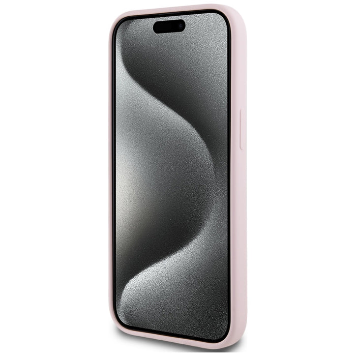 Karl Lagerfeld Silicone Karl&Choupette MagSafe iPhone 15 Plus Case - Pink