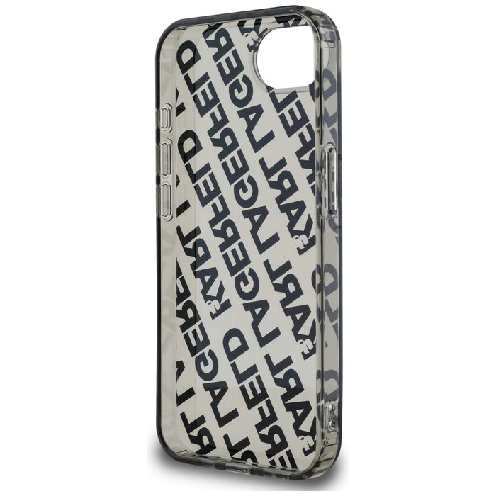 Karl Lagerfeld IML Repeat Logo case for iPhone 16e - silver