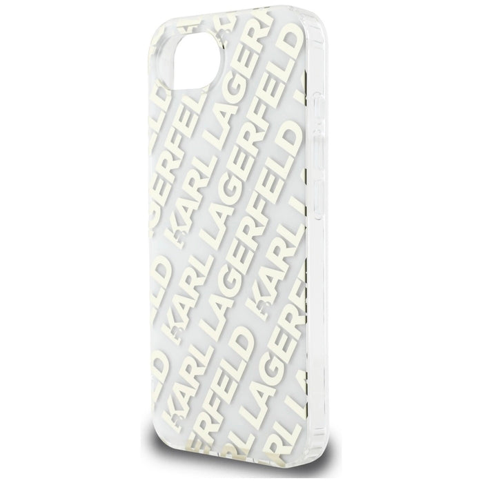Karl Lagerfeld IML Repeat Logo iPhone 16e Case - Gold