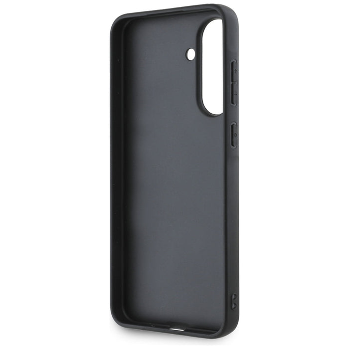 Karl Lagerfeld Saffiano Case w/ K&amp;C Metal Logo for Samsung Galaxy A36 - Black