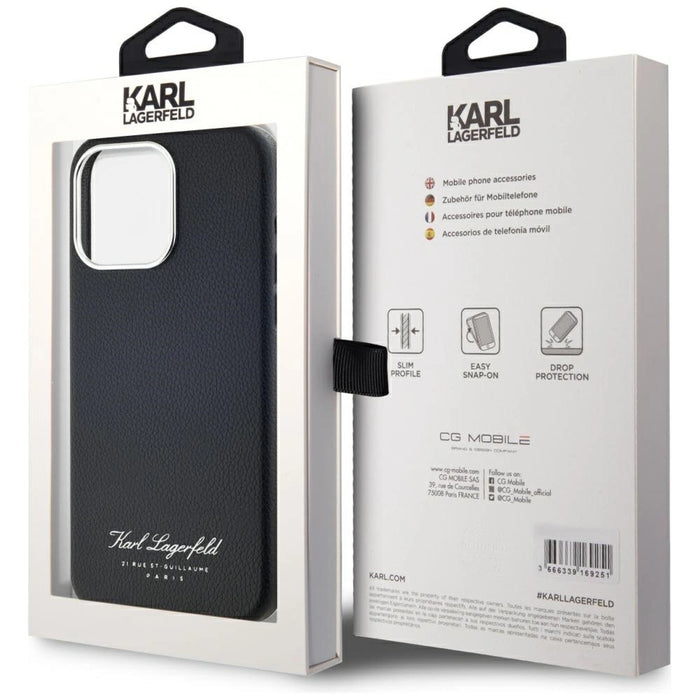 Karl Lagerfeld hotel RSG iPhone 15 Pro case - black