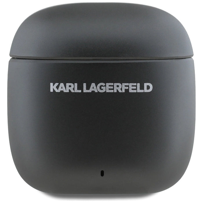 Karl Lagerfeld Metal Printed Logo ANC/ENC Headphones - Black