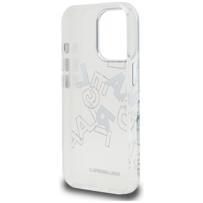 Karl Lagerfeld IML Sketched Graphic Case for iPhone 16 Pro - Clear
