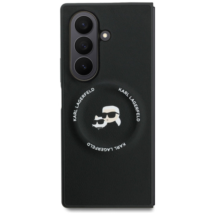 Karl Lagerfeld Karl&amp;Choupette Logo MagSafe Case for Samsung Galaxy Z Fold7 - Black