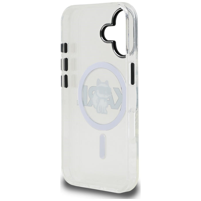 Karl Lagerfeld IML Choupette Sketch Logo MagSafe iPhone 17 Case - Clear