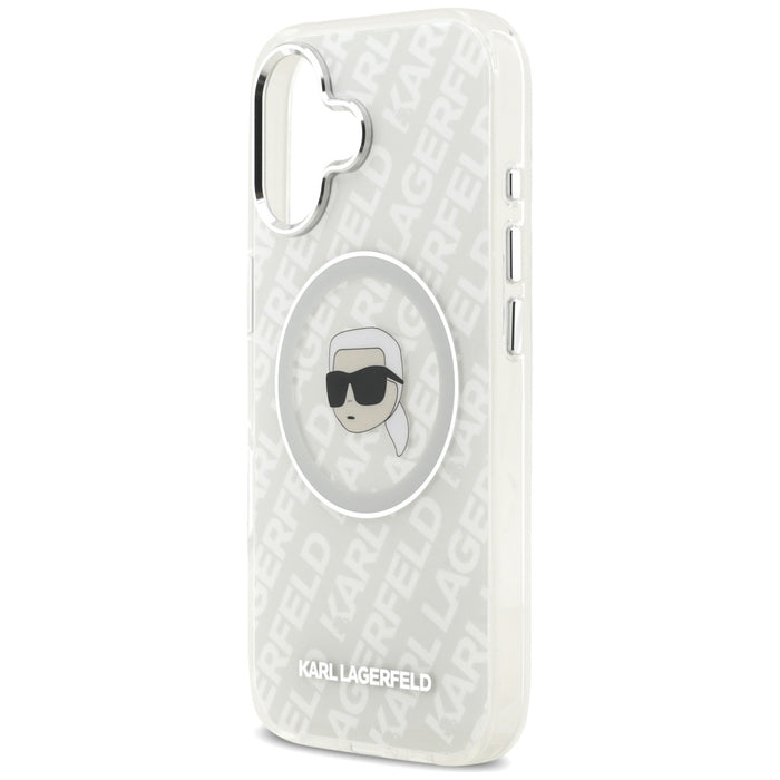 Karl Lagerfeld IML Karl Head Logo MagSafe iPhone 17 Case - Gray