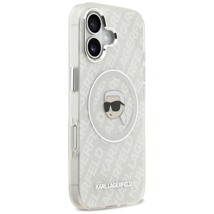 Karl Lagerfeld IML Karl Head Logo MagSafe iPhone 17 Case - Gray