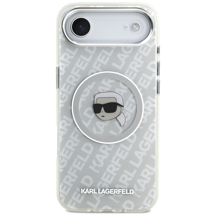 Karl Lagerfeld IML Karl Head Logo MagSafe iPhone Air Case - Gray