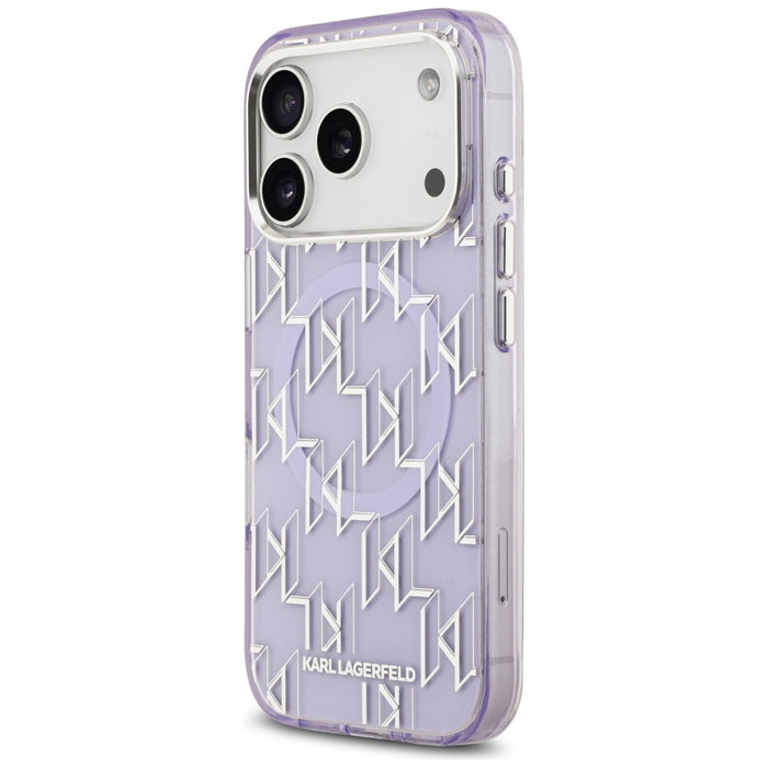 Karl Lagerfeld IML KL Monogram MagSafe Case for iPhone 17 Pro - Purple
