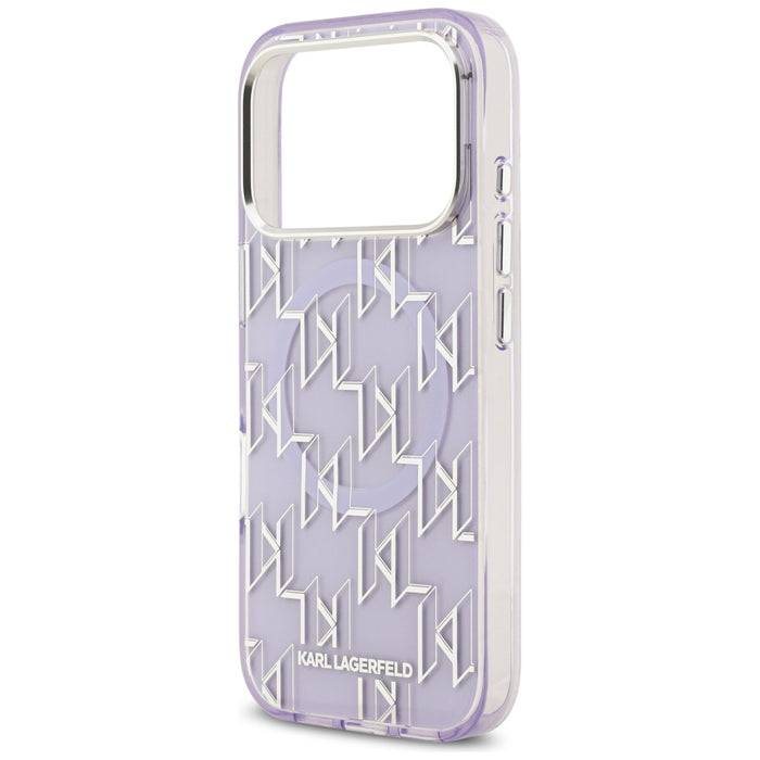 Karl Lagerfeld IML KL Monogram MagSafe Case for iPhone 17 Pro - Purple