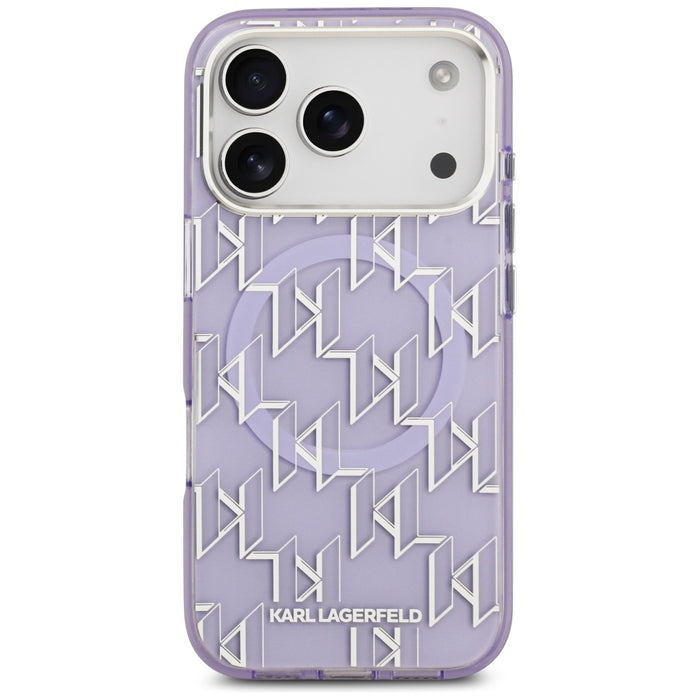 Karl Lagerfeld IML KL Monogram MagSafe Case for iPhone 17 Pro - Purple