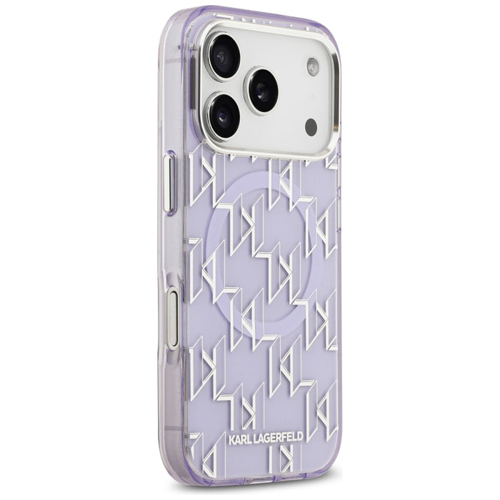 Karl Lagerfeld IML KL Monogram MagSafe Case for iPhone 17 Pro - Purple