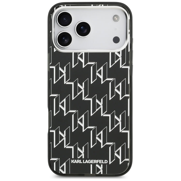 Karl Lagerfeld IML KL Monogram MagSafe Case for iPhone 17 Pro Max - Black