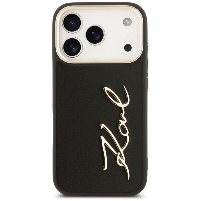 Karl Lagerfeld Karl Script Logo Case for iPhone 17 Pro - Black