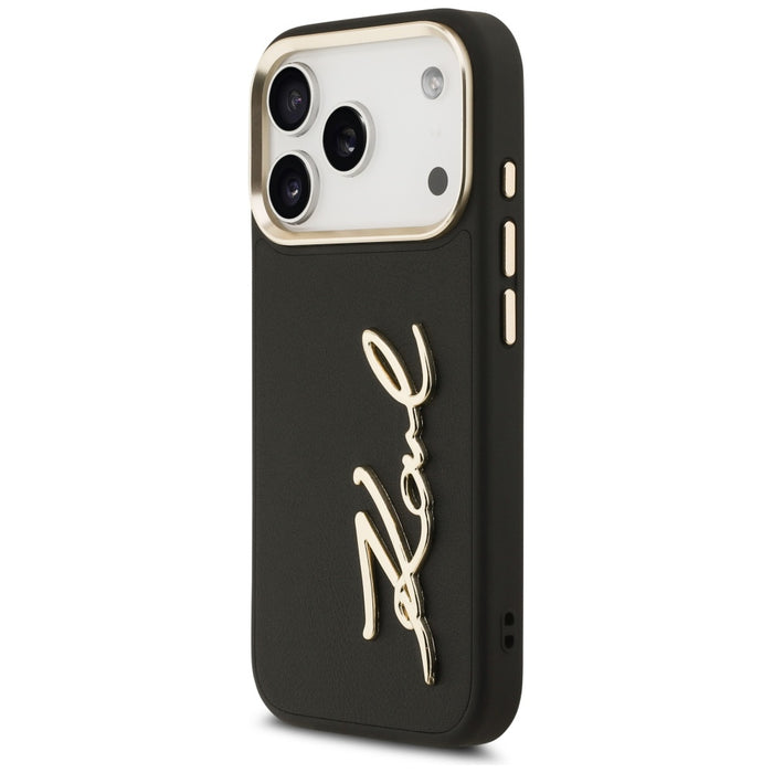 Karl Lagerfeld Karl Script Logo Case for iPhone 17 Pro - Black