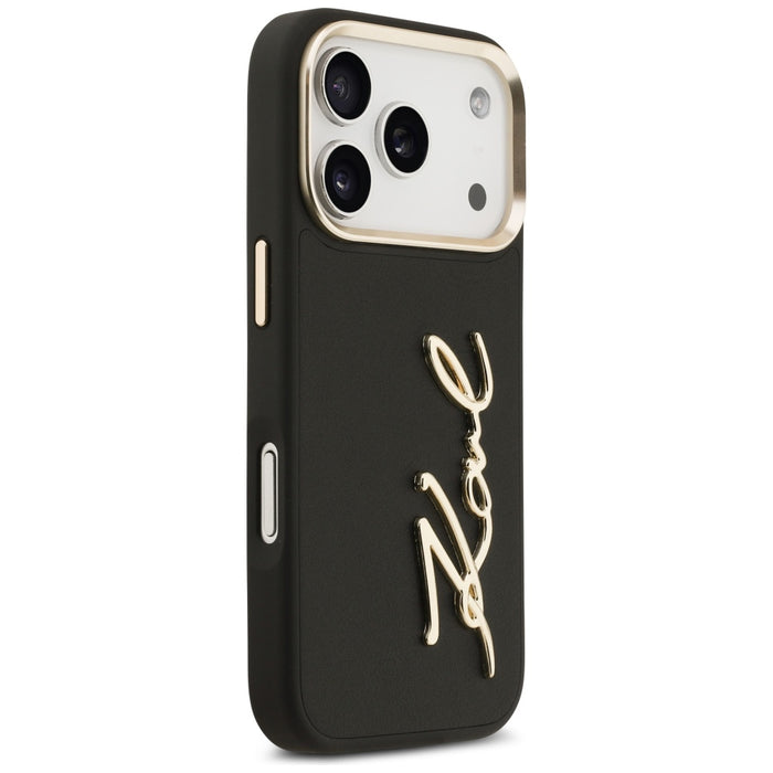 Karl Lagerfeld Karl Script Logo Case for iPhone 17 Pro - Black