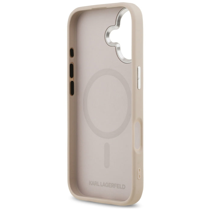 Karl Lagerfeld Choupette Pin MagSafe Case for iPhone 17 - Pink