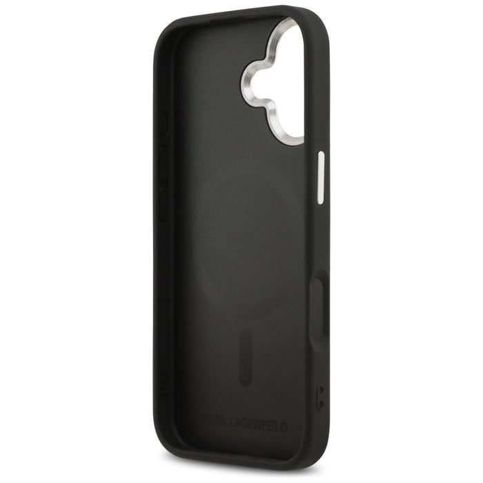 Karl Lagerfeld Karl &amp; Choupette Pins MagSafe Case for iPhone 17 - Black
