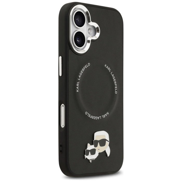 Karl Lagerfeld Karl &amp; Choupette Pins MagSafe Case for iPhone 17 - Black