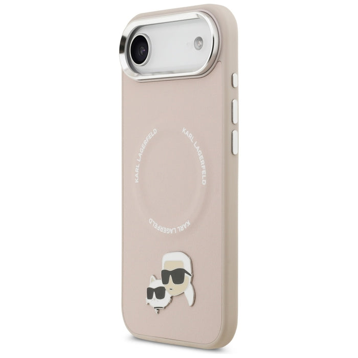 Karl Lagerfeld Karl &amp; Choupette Pins MagSafe Case for iPhone Air Pink