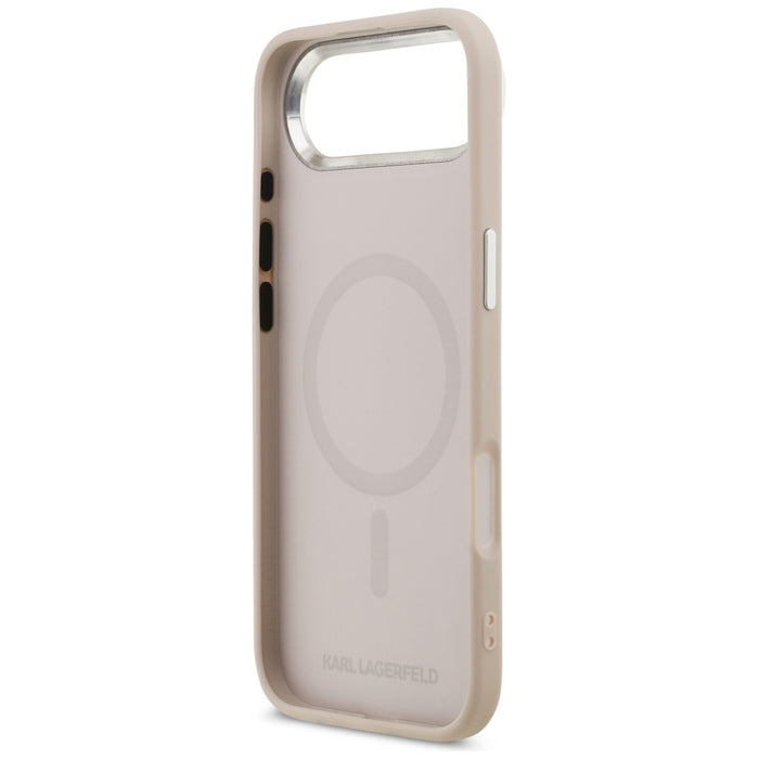 Karl Lagerfeld Karl &amp; Choupette Pins MagSafe Case for iPhone Air Pink