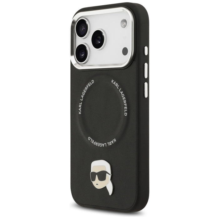 Karl Lagerfeld Karl Pin MagSafe Case for iPhone 17 Pro - Black